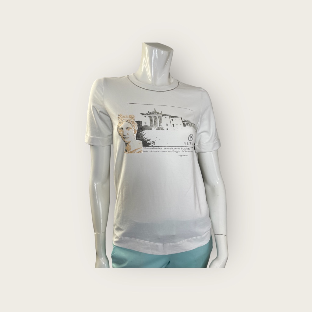 Peserico Embellished Graphic Tee